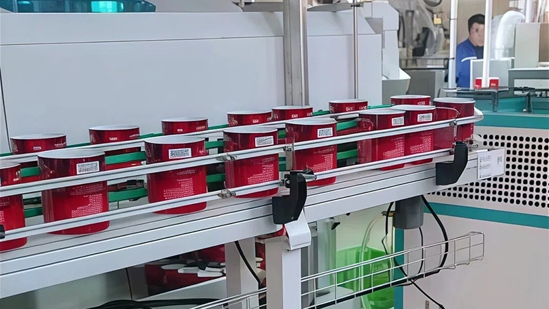 Chain Conveyor for Ketchup Can Body Cooling