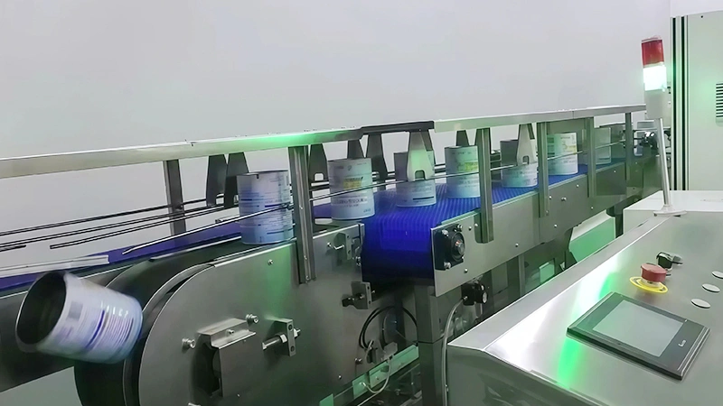 Ionized Air Can Rinser with Magnetic Conveyor 2