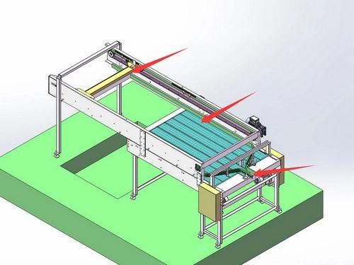 Empty Can Destacker (Empty Can Depalletizer with Pusher)
