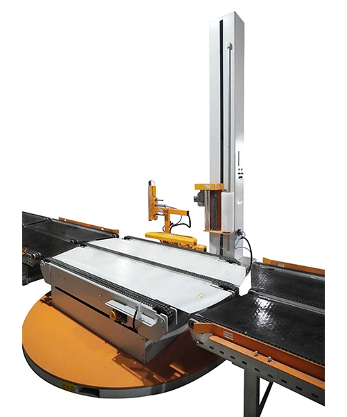 Automatic Inline Turntable Pallet Wrapper (Turntable Stretch Wrapper)