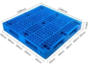 Four-Way Entry Plastic Pallet (with Cruciform Perimeter Base)